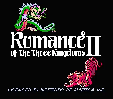 Romance of the Three Kingdoms II (USA) screen shot title